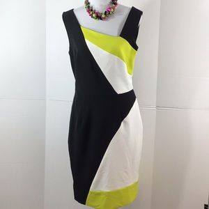 Milly colorblock sheath dress 8 NWT